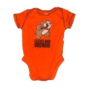 3/$25 🍄 NFL Team Apparel Cleveland Browns Onesie Size 6/9 Months